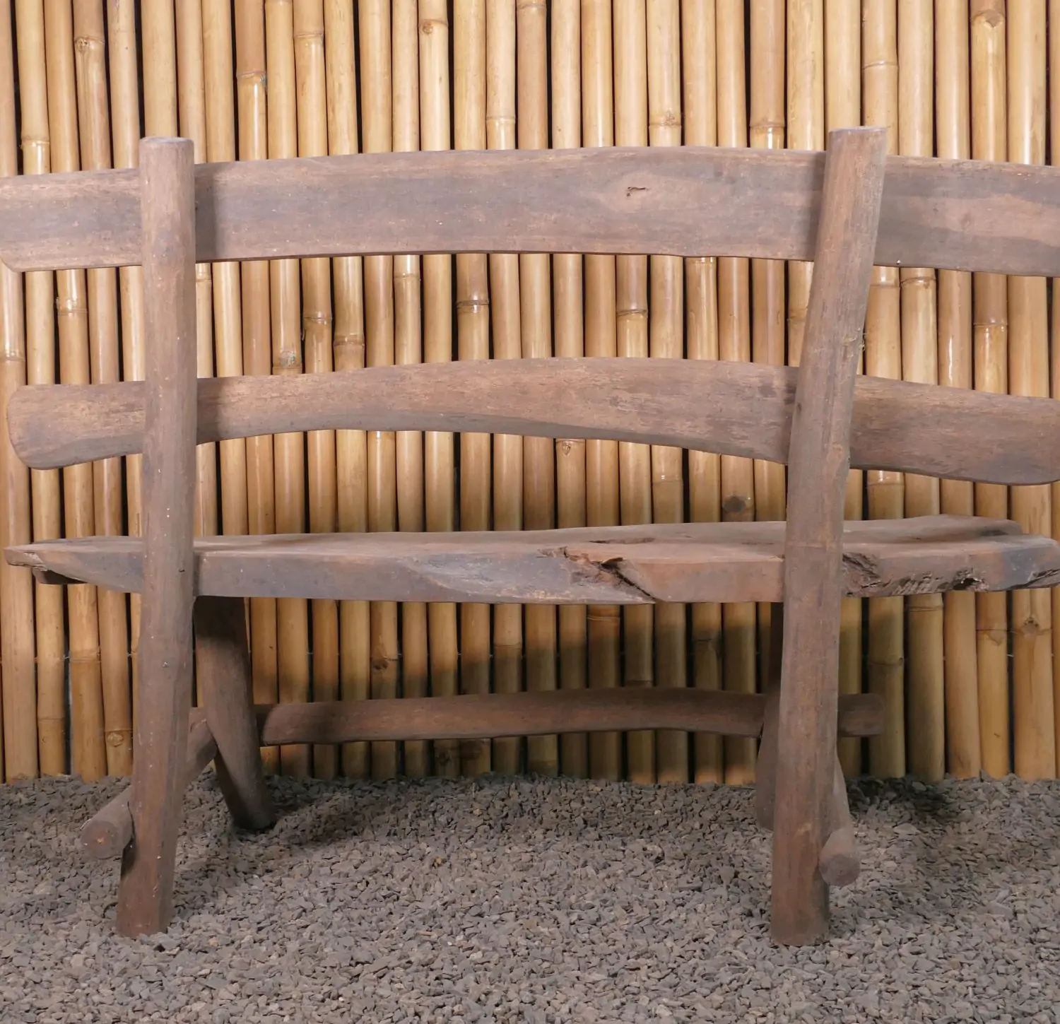  Product image 6 of the product “Bench with footrest made of teak wood about 90cm length ”